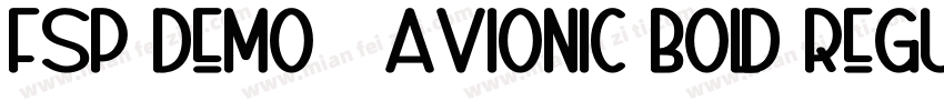 FSP DEMO   Avionic Bold Regular字体转换